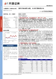公司信息更新报告:量价齐跌拖累业绩,未来有望提高分红
