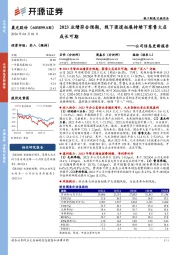 公司信息更新报告:2023业绩符合预期,线下渠道拓展持续下零售大店成长可期