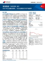 2023年主业稳定复苏,关注品牌迭代与扩张效果