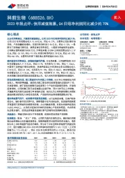 2023年报点评：信用减值拖累，Q4归母净利润同比减少约70%