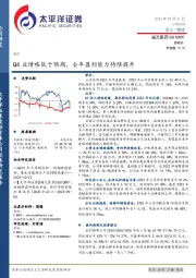 Q4业绩略低于预期，全年盈利能力持续提升