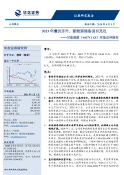 年报点评报告：2023年量价齐升，新能源储备项目充足