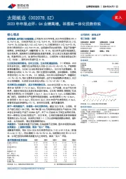 2023年年报点评：Q4业绩高增，林浆纸一体化优势夯实