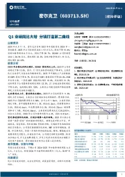 Q1业绩同比大增，分销打造第二曲线