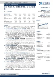 2023年报点评：业绩稳健增长，分红承诺展期