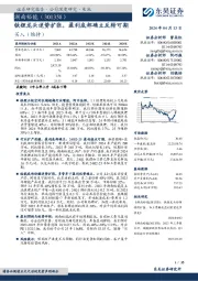 铁锂龙头逆势扩张,盈利底部确立反转可期