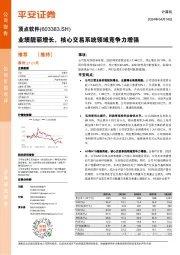 业绩靓丽增长,核心交易系统领域竞争力增强