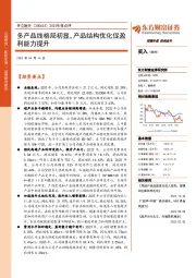 2023年报点评:多产品线格局初显,产品结构优化促盈利能力提升