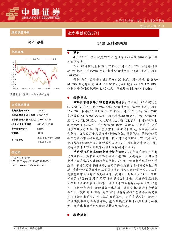 24Q1业绩超预期