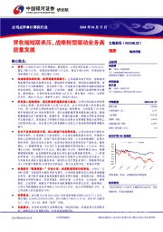 营收端短期承压,战略转型驱动业务高质量发展