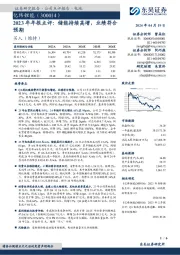 2023年年报点评:储能持续高增,业绩符合预期