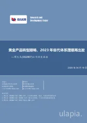 公司深度报告:黄金产品转型顺畅,2023年省代体系理顺再出发