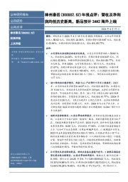 年报点评：营收及净利润均创历史新高，新品预计24H2海外上线