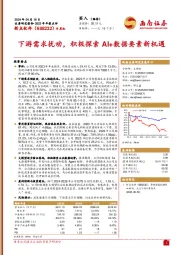 2023年年报点评：下游需求扰动，积极探索AI+数据要素新机遇