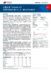 归母净利润同比增长46.6%,看好公司长期成长