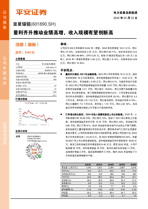量利齐升推动业绩高增，收入规模有望创新高