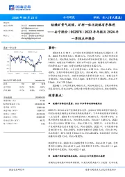 钛精矿景气延续,矿材一体化战略有序推进2023年年报及2024年 一季报点评报告