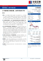 23年盈利能力持续改善，全球市场空间广阔