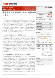 半导体收入大幅提高，显示、新能源收入承压