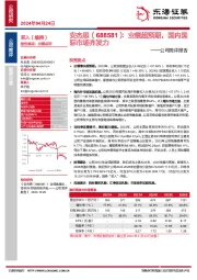 公司简评报告：业绩超预期，国内国际市场齐发力