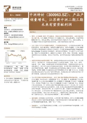 产品产销量增长,江苏新中洲二期三期未来有望贡献利润