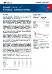 春节动销旺盛，战略转型红利持续释放