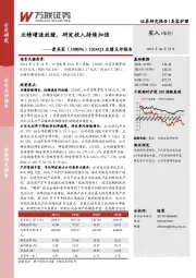 2024Q1业绩点评报告：业绩增速放缓，研发投入持续加强