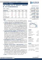 2023年年报及2024年一季报点评：业绩底部明确，新产品有望贡献新增长极