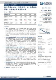 2023年报&2024一季报点评:Q1业绩略低预期,需求提升有望逐季改善