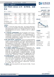 2023年报及2024Q1点评：逐步修复，励精更始