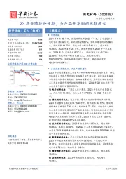 23年业绩符合预期,多产品开花驱动长期增长