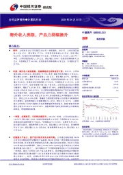 海外收入亮眼，产品力持续提升