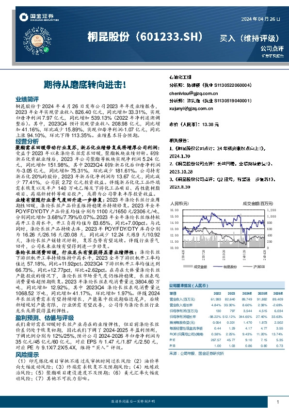 期待从磨底转向进击！