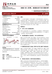 季报点评：24Q1收入高增，短期扰动不改长期优势