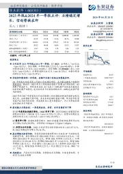 2023年报&2024年一季报点评：业绩稳定增长，信创替换在即