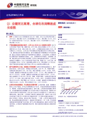 Q1业绩同比高增，全球化布局释放成长动能 推荐