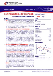 2023年年报及2024年一季报业绩点评:子公司并表致业绩波动,看好CGM产品放量
