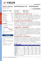 公司信息更新报告:营收增长结转权益比下降,一季度拿地强度偏低