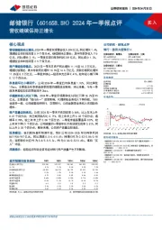 2024年一季报点评：营收继续保持正增长