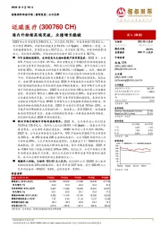 海内外持续高端突破,业绩增长稳健