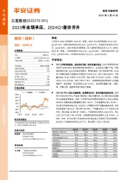 2023年业绩承压,2024Q1量价齐升