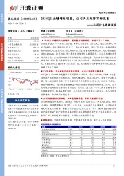 公司信息更新报告:2024Q1业绩增幅明显,公司产品矩阵不断完善
