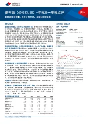 年报及一季报点评：新能源项目放量，在手订单充沛，全球化进程加速