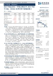 2023年报&2024一季报业绩点评:2023年扭亏为盈,2024Q1淡季利润亏损幅度较小
