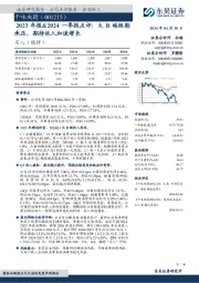2023年报&2024一季报点评:大B端短期承压,期待收入加速增长