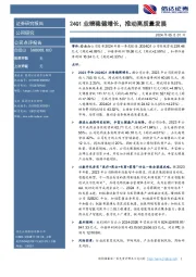 24Q1业绩稳健增长，推动高质量发展