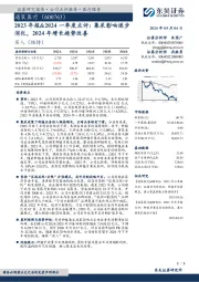 2023年报&2024一季度点评：集采影响逐步消化，2024年增长趋势改善