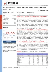 公司信息更新报告：2024Q1业绩同比大幅回暖，OLED业务前景可期