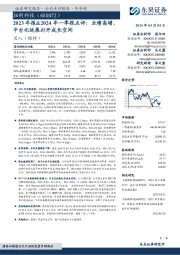 2023年报&2024年一季报点评：业绩高增，平台化延展打开成长空间