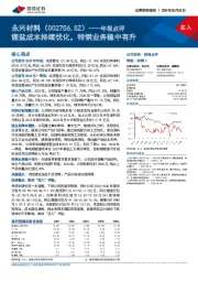 年报点评：锂盐成本持续优化，特钢业务稳中有升